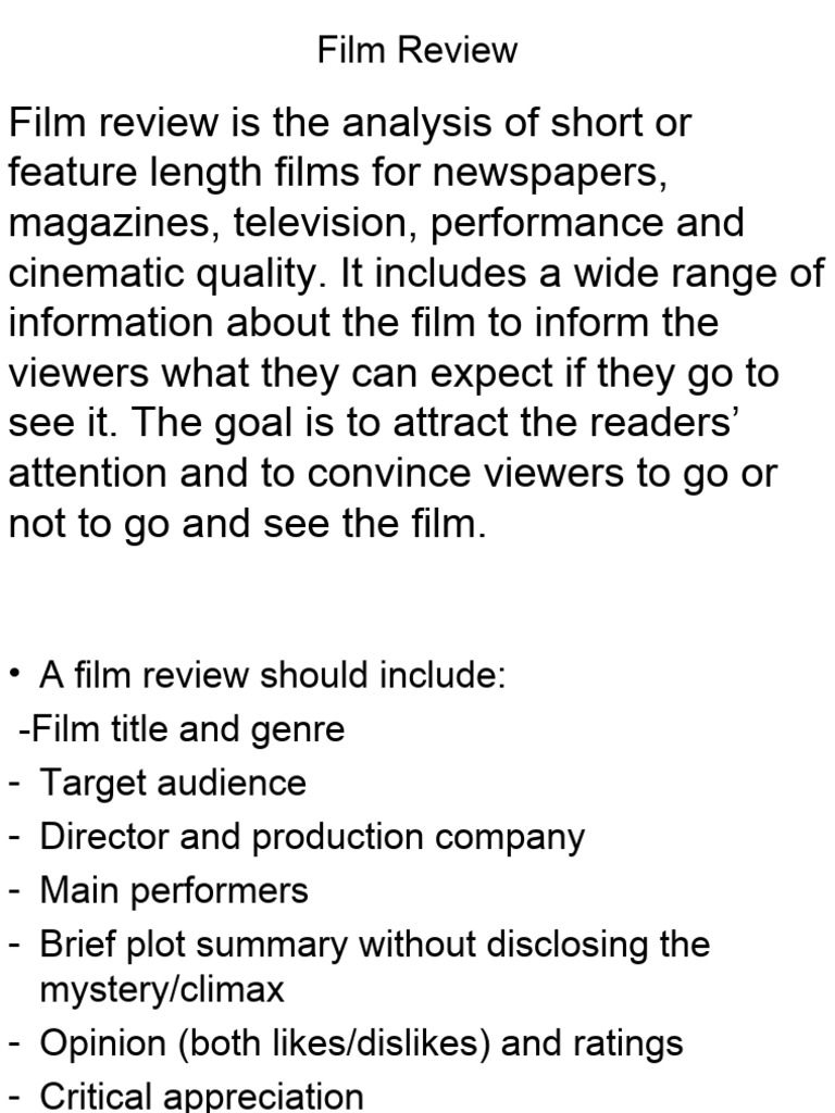 Film Review PDF