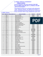 Roll No. General Merit No. Name of Candidate Domicile S.No. Pass/Fail