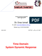 9963control in Processes and Systems - System Response Part1 - Lecture Enas