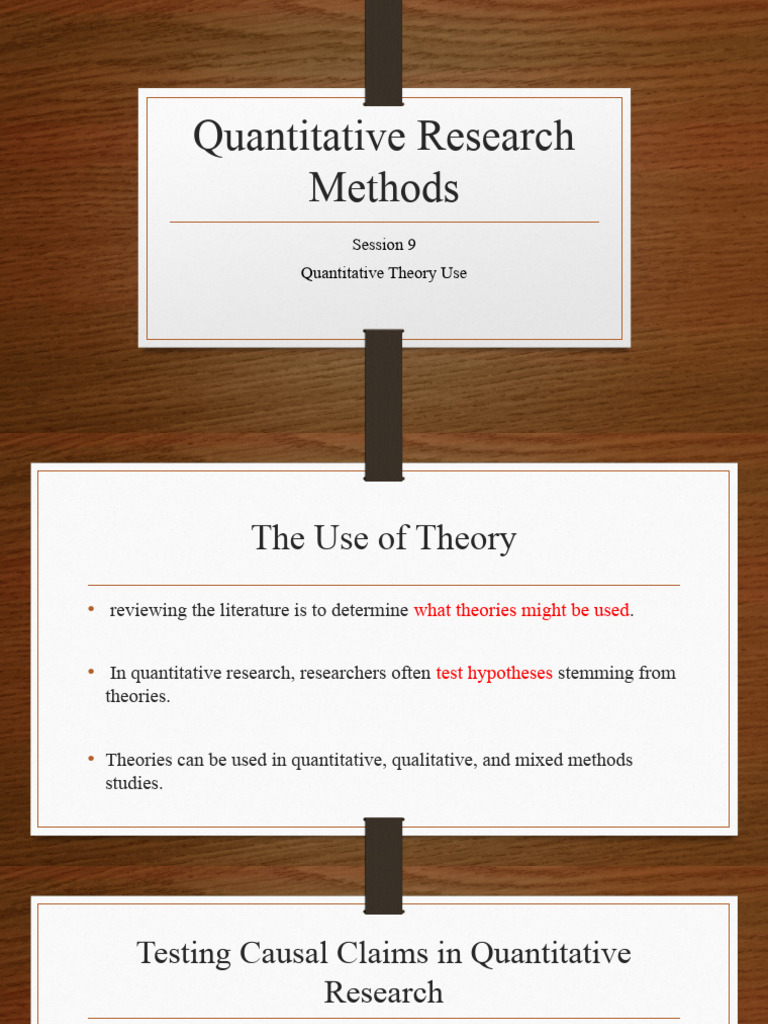 Quantitative Research Theory Guide | PDF | Dependent And Independent ...