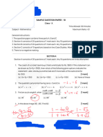 Sample Question Paper - 10