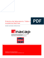 Taller Practico N°2 Sistema Operativo Linux - Academia Red Hat
