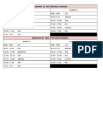 September 2027 2023 Monday Thursday Schedule