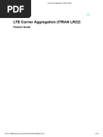 LTE Carrier Agregation Feature Guide (ITRAN22)