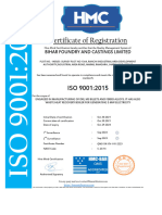 Iso Certificate-9001 Quality Management System