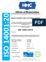 Iso-14001 Certificate Environment Management System