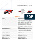 Catálogo Amoladoras y Esmeriles: Amoladora Einhell TE-AG 18/115 LI Kit 18V 41/2"