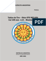 PT-03-17 Tablas de Tiro Obus Oto Melara 105mm