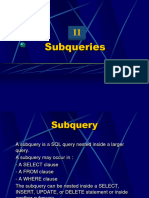 Subquery