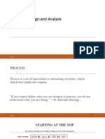 Session 3 & 4 - Process Design and Analysis & Design of Products and Services