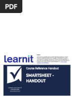 Smart Sheet Training | PDF