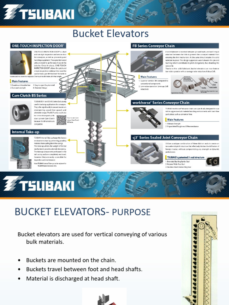 Tsubaki Technical Chaine Elevateur | PDF | Elevator | Mechanical ...