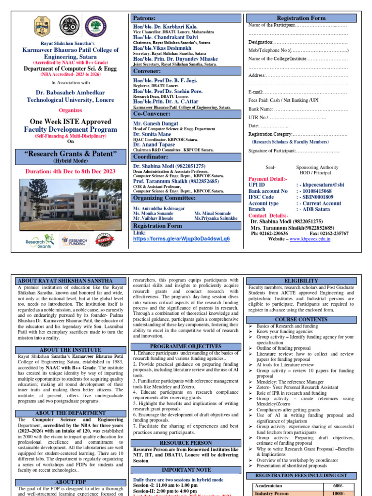 Faculty Development on Research Grants | PDF | Laboratories | Science