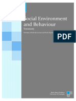 Social Environment and Behavbiour Own Summary