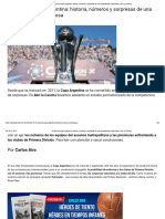 10 Años de Copa Argentina - Historia, Números y Sorpresas de Una Competencia Maravillosa - Abri La Cancha