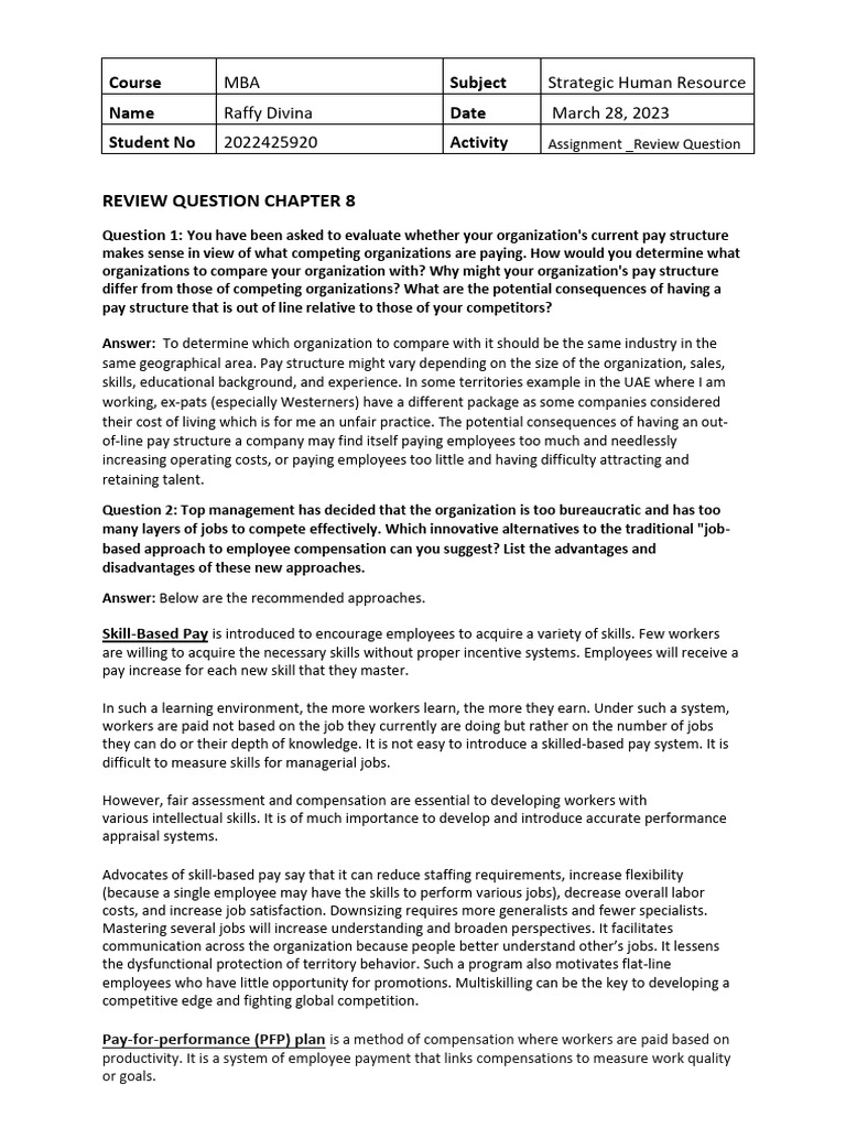 Case Study - Human Resource | PDF