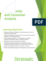 Chapter 3 - Market Opportunity and Consumer Analysis
