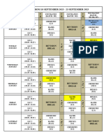 FD M2, M3, M4, M5, M6, M7 Time Table 18-09-2023 To 23-09-2023