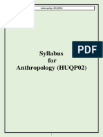 Anthropology Syllabus Cuet