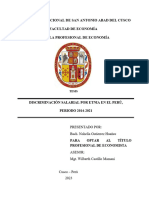 Discriminacion Salarial Por Etnia en El Peru-Wilbeth Castillo Mamani