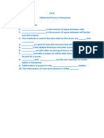 Worksheet of Ch-8 (Tables and Forms in Kompozer)