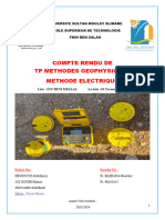 Compte Rendu de TP Méthodes Géophysiques