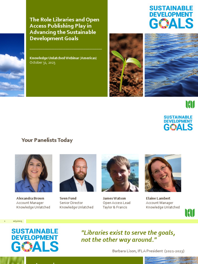 Libraries and Open Access for SDGs | PDF | Open Access | Libraries