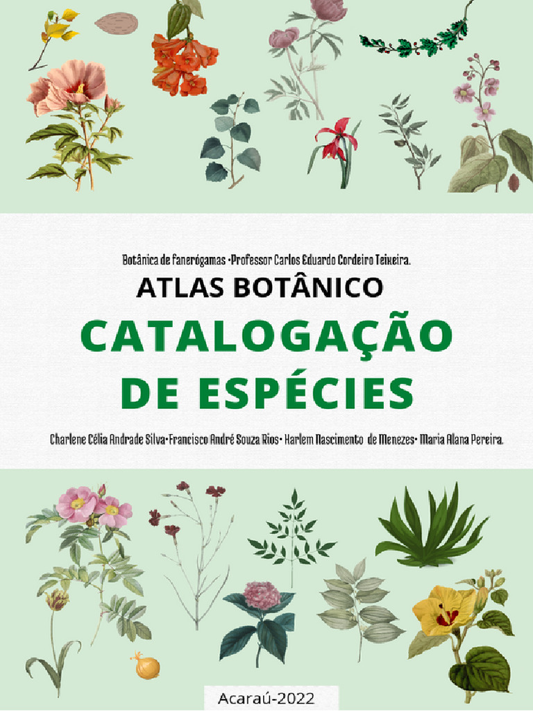 Atlas Botânico: Catalogação de Espécies | PDF | Salsa (condimento) | Coco