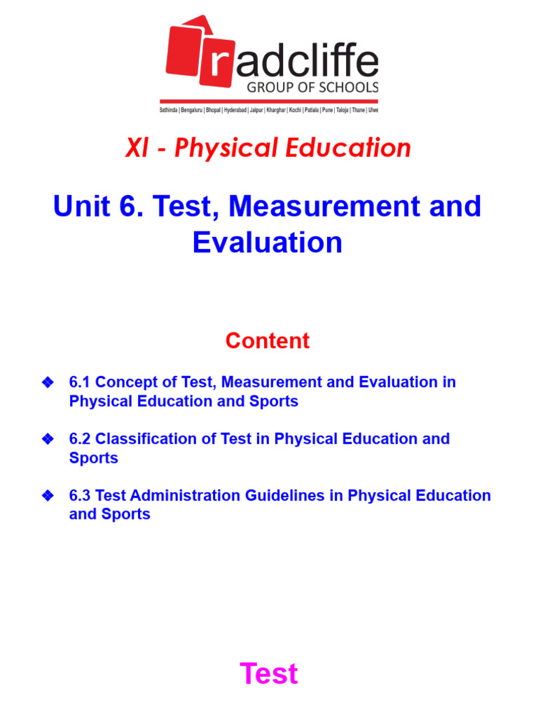 XL Unit 6. Test, Measurement and Evaluation | PDF