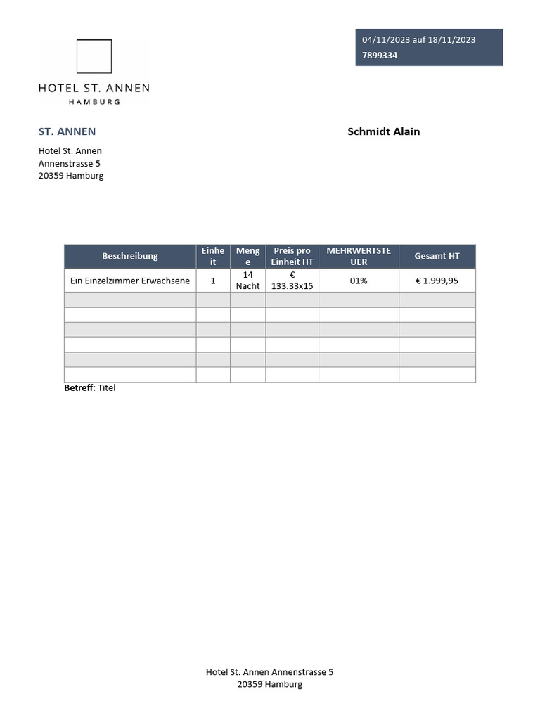 Facture Template 3 PDF
