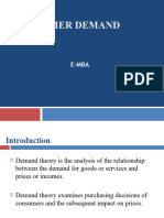 Micro Economics - Theory of Demand