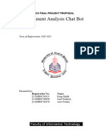 Sentiment Analysis Chatbot