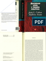 Arato, A. Cohen, J. L. - Sociedad Civil y Teoría Política (Ed. FCE, 2000)