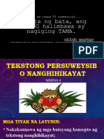 Tekstong Persweysib o Nanghihikayat