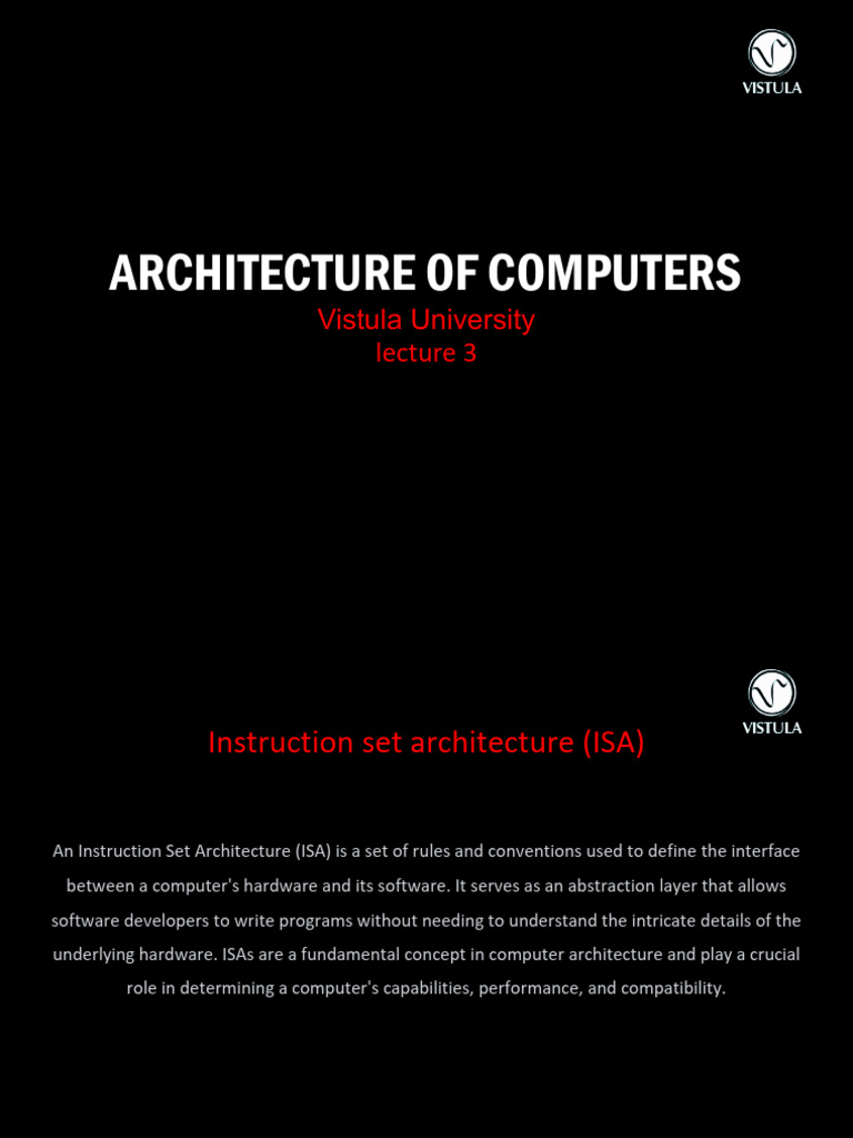 Architecture of Computers Lecture 3 Part 1 | PDF | Central Processing ...