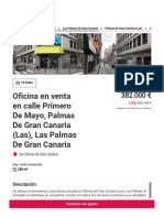 Oficina en Venta en Calle PRIMERO DE MAYO 0 35002, Las Palmas de Gran Canaria, PALMAS DE GRAN CANARIA (LAS) - Aliseda Inmobiliaria