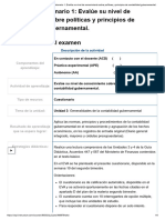 Examen - (AAB02) Cuestionario 1 - Evalúe Su Nivel de Conocimiento Sobre Políticas y Principios de Contabilidad Gubernamental