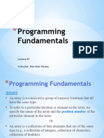 Programming Fundamentals Lec 07