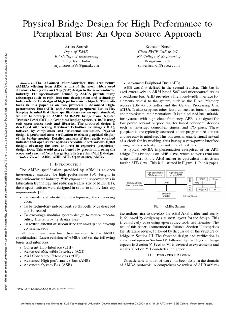 RTL AHB-APB Bridge Design Overview | PDF | Electrical Engineering | Design