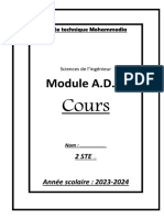 Cours-Adc e 2ste 2324 AC