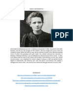 Biosketch Marie Curie