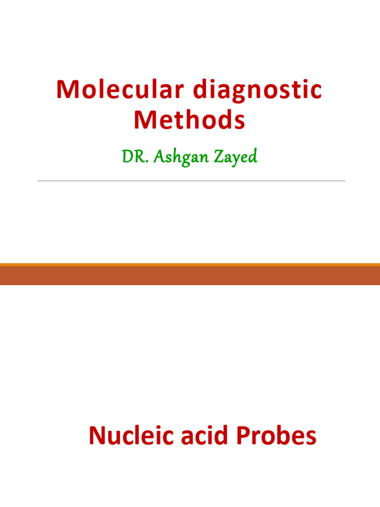 Molecular Diagnosis | PDF | Primer (Molecular Biology) | Polymerase