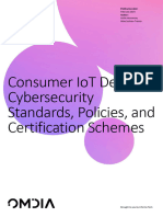 Consumer IoT Device Cybersecurity Standards
