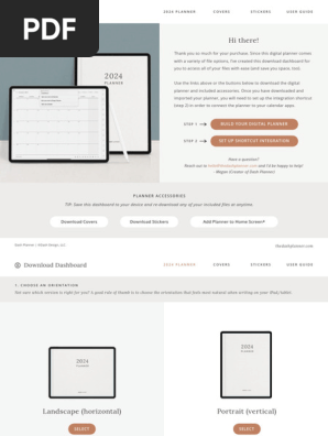2024 Planner - Download Dashboard