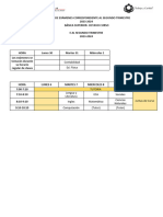 EXAMENES HORARIOS. - Básica Superior 