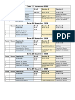November Assessments Timetable 2023 (Oakwood Learners)