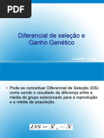 diferencial de seleção e ganho genético