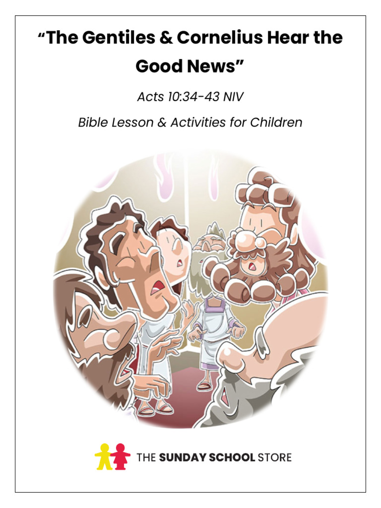 Gentiles And Cornelius Hear The Good News Acts 10 Niv Pdf Acts Of