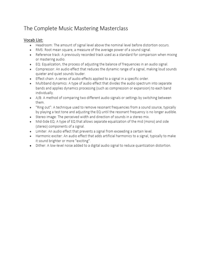 7 Mastering Vocabulary Pdf