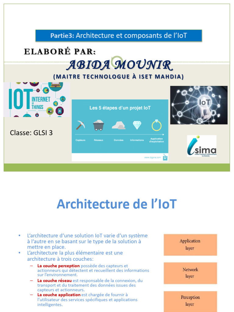 Architecture de l'IoT et ses composants | PDF | Internet des objets ...